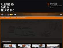 Tablet Screenshot of alejandrocars.com